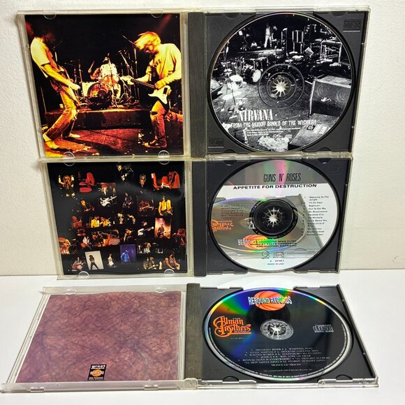 Lot of 3 Classic Rock Grunge CDs Nirvana, Guns N' Roses, The Allman Brothers - Picture 3 of 4